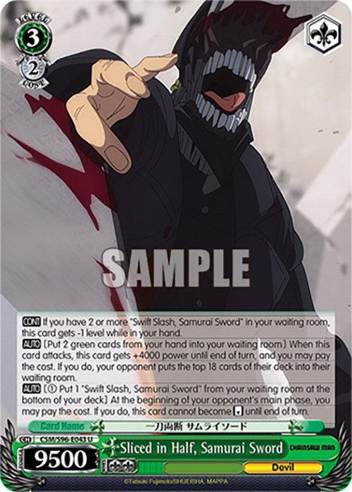 Sliced in Half, Samurai Sword (CSM/S96-E043 U) [Chainsaw Man] - Josh's Cards