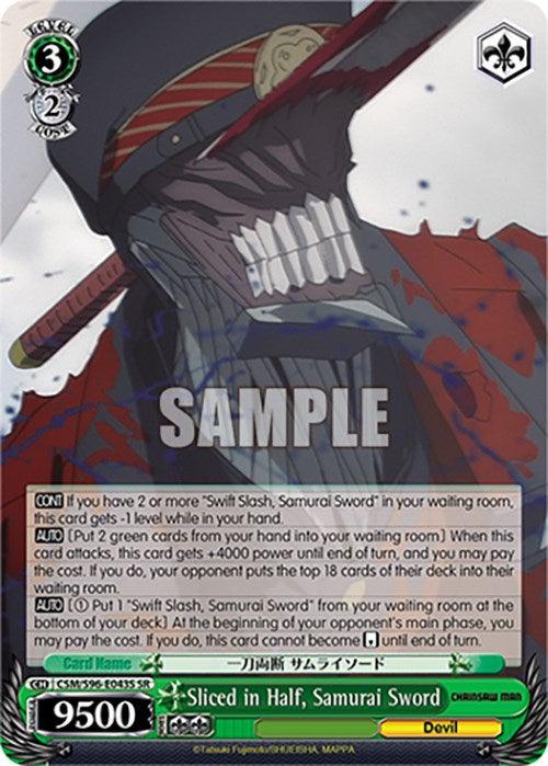 Sliced in Half, Samurai Sword (CSM/S96-E043S SR) [Chainsaw Man] - Josh's Cards