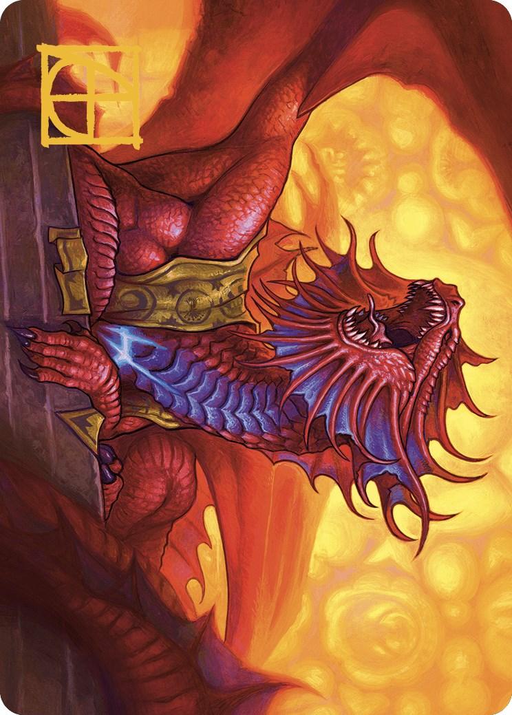 Niv-Mizzet, Guildpact Art Card (44/49) (Gold-Stamped Signature) [Murders at Karlov Manor Art Series] - Josh's Cards