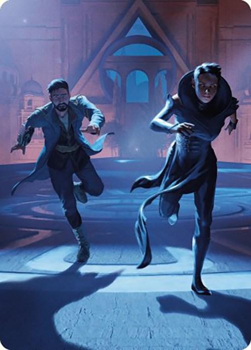 Unauthorized Exit Art Card [Murders at Karlov Manor Art Series] - Josh's Cards