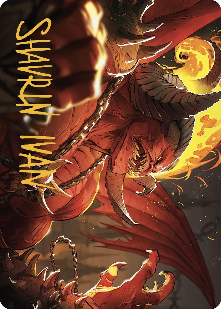 Rakdos, Patron of Chaos Art Card (45/49) (Gold-Stamped Signature) [Murders at Karlov Manor Art Series] - Josh's Cards
