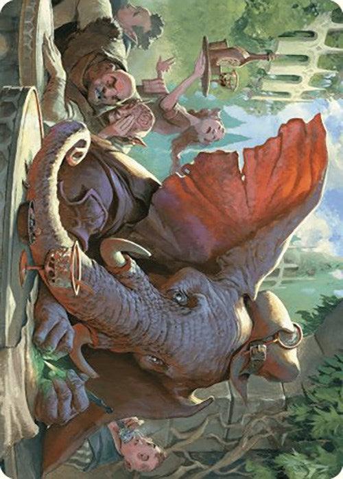 Loxodon Eavesdropper Art Card [Murders at Karlov Manor Art Series] - Josh's Cards