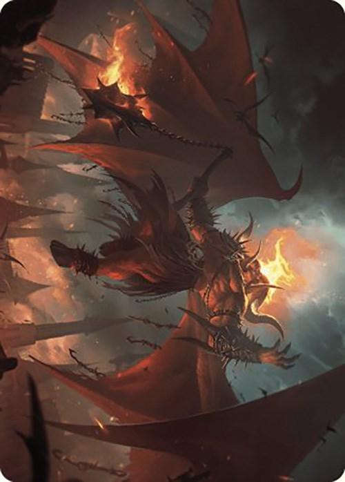 Rakdos, Patron of Chaos Art Card (22/49) [Murders at Karlov Manor Art Series] - Josh's Cards