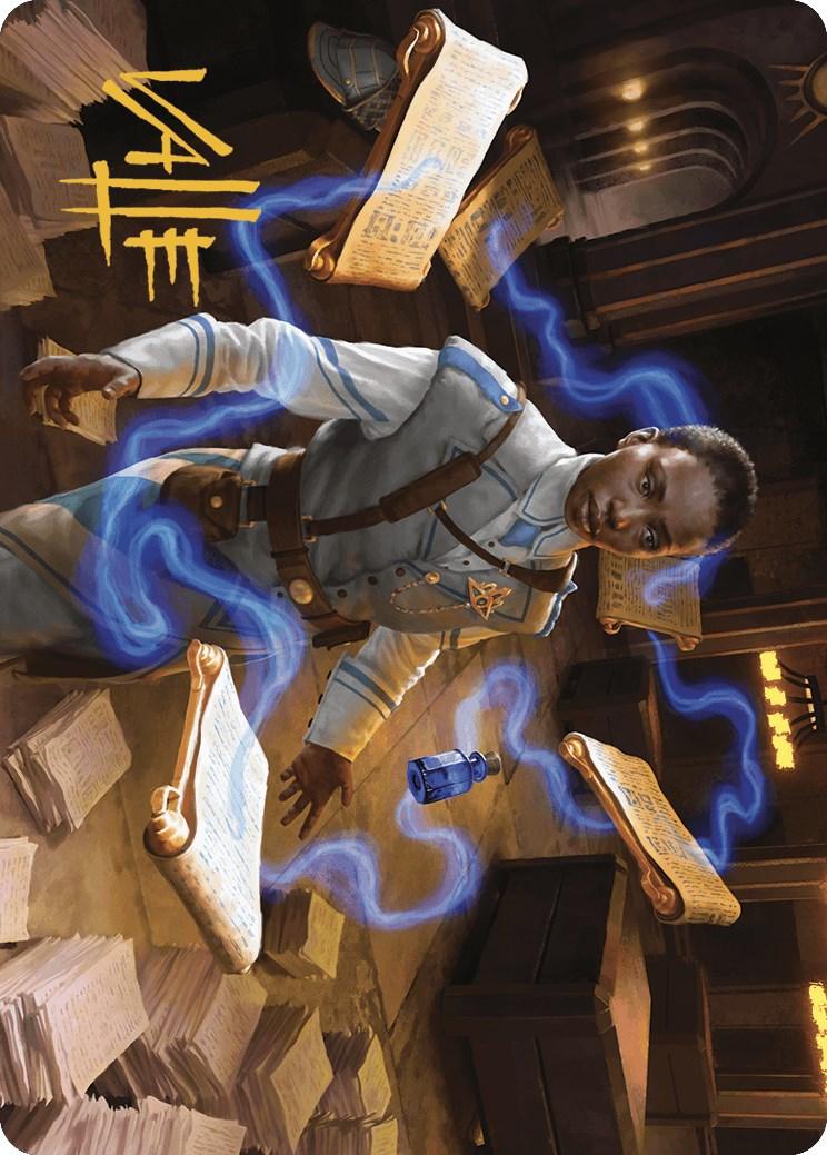 Case File Auditor Art Card (Gold-Stamped Signature) [Murders at Karlov Manor Art Series] - Josh's Cards