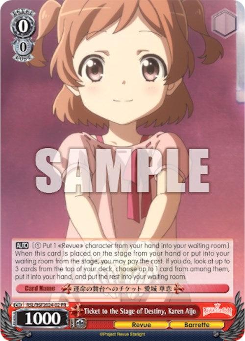 Ticket to the Stage of Destiny, Karen Aijo (Spring Fest 2024) [Bushiroad Event Cards] - Josh's Cards