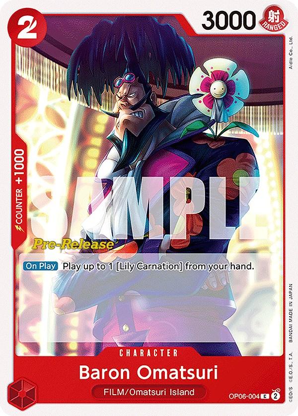 Baron Omatsuri [Wings of the Captain Pre-Release Cards] - Josh's Cards