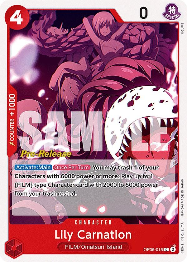 Lily Carnation [Wings of the Captain Pre-Release Cards] - Josh's Cards