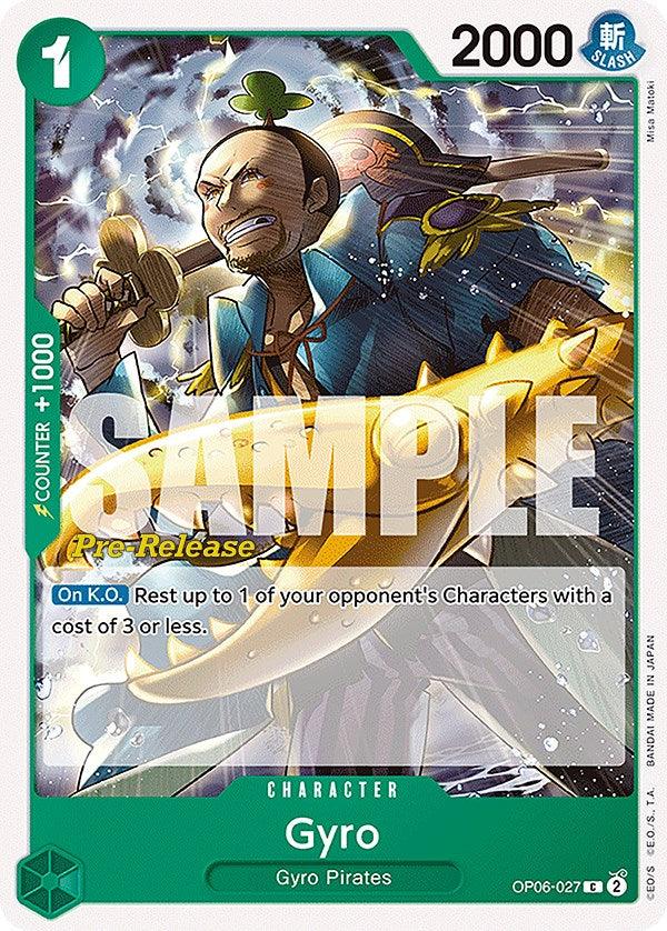 Gyro [Wings of the Captain Pre-Release Cards] - Josh's Cards