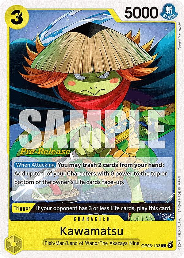 Kawamatsu [Wings of the Captain Pre-Release Cards] - Josh's Cards