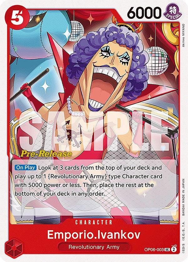 Emporio.Ivankov [Wings of the Captain Pre-Release Cards] - Josh's Cards