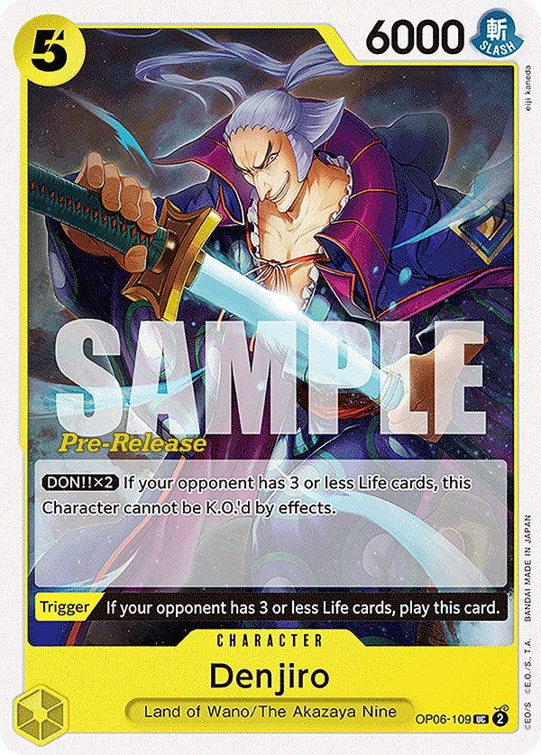 Denjiro [Wings of the Captain Pre-Release Cards] - Josh's Cards