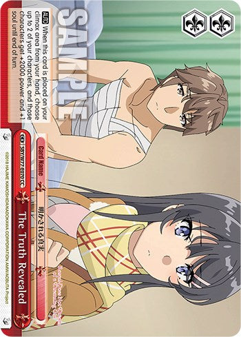 The Truth Revealed (SBY/W77-E070 CC) - Rascal Does Not Dream of a Dreaming Girl