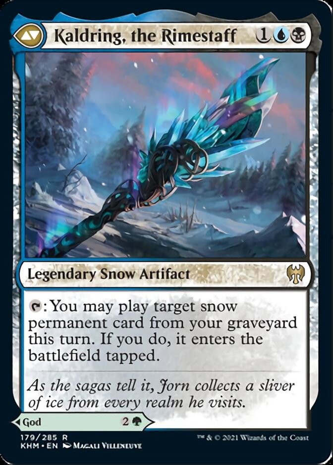Jorn, God of Winter // Kaldring, the Rimestaff (KHM-179) - Kaldheim: (snow)
