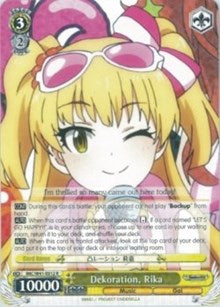Dekoration, Rika (IMC/W41-E012 R) - The iDOLM@STER Cinderella Girls