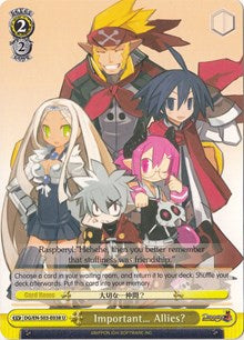 Important... Allies? (DG/EN-S03-E038 U) - Disgaea