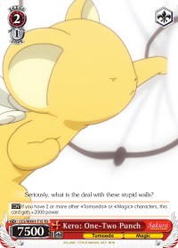 Kero: One-Two Punch (CCS/WX01-T15 TD) - Cardcaptor Sakura: Clear Card