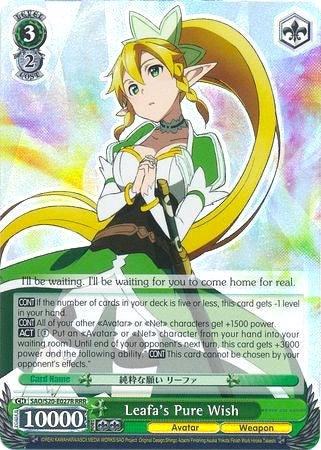 Leafa's Pure Wish (RRR) (SAO/S20-E027R RRR) - Sword Art Online