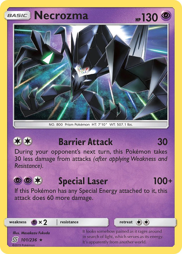 Necrozma (101/236) (Cracked Ice Holo) (Theme Deck Exclusive) [Sun & Moon: Unified Minds]