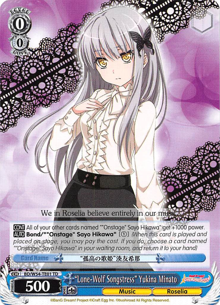 "Lone-Wolf Songstress" Yukina Minato (BD/W54-TE01 TD) [BanG Dream! Girls Band Party!]