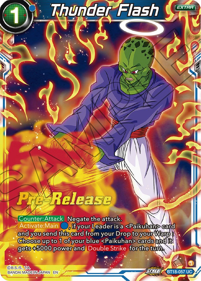 Thunder Flash (BT18-057) [Dawn of the Z-Legends Prerelease Promos]