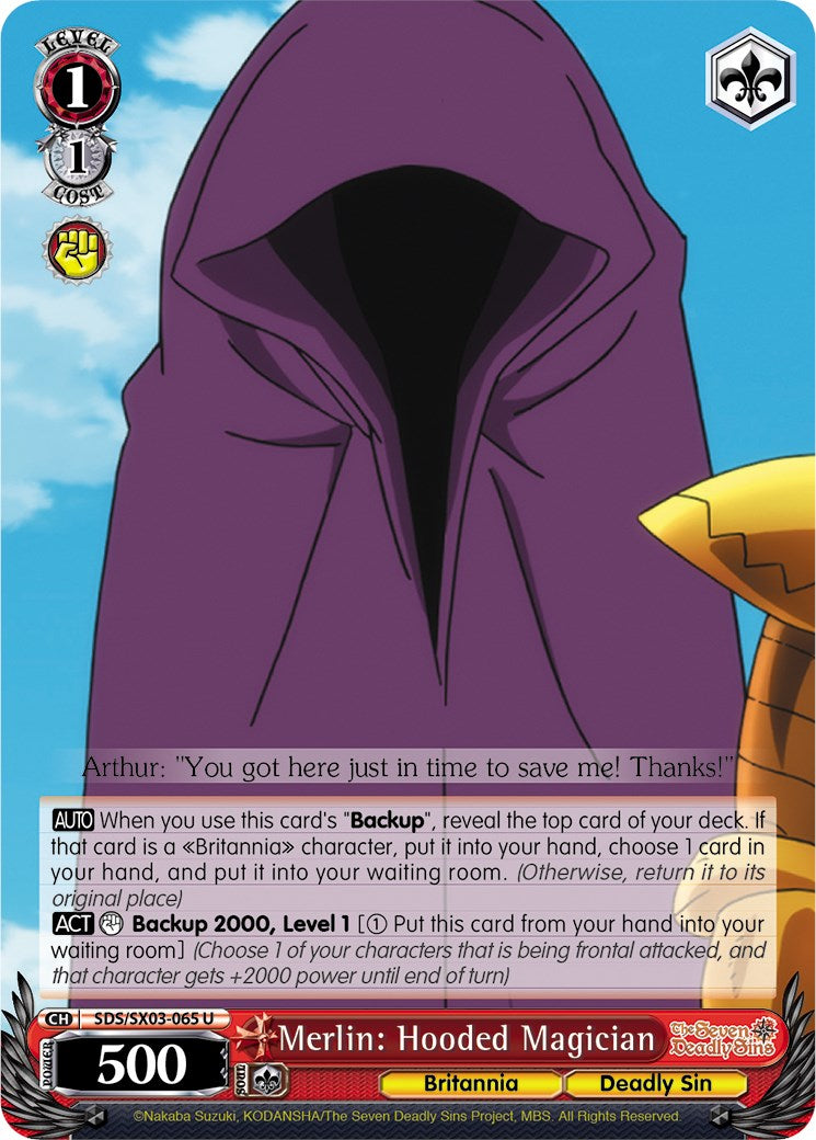 Merlin: Hooded Magician (SDS/SX03-065 U) - The Seven Deadly Sins