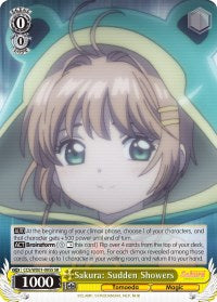 Sakura: Sudden Showers (SR) (CCS/WX01-005S SR) - Cardcaptor Sakura: Clear Card