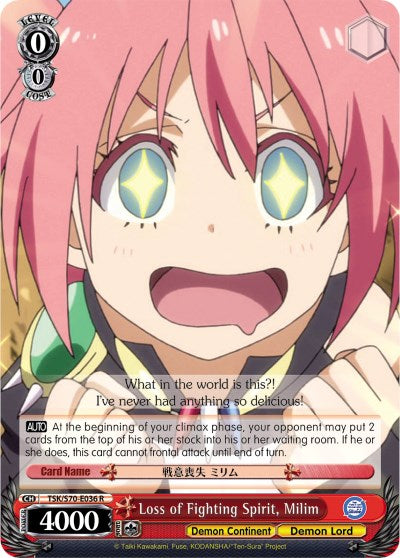 Loss of Fighting Spirit, Milim (TSK/S70-E036 R) - That Time I Got Reincarnated as a Slime