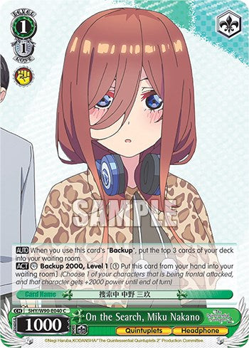 On the Search, Miku Nakano (5HY/W90-E040 C) - The Quintessential Quintuplets 2