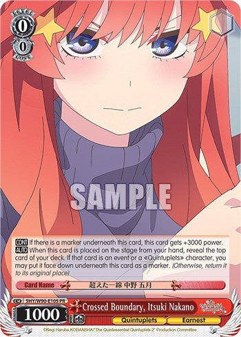 Crossed Boundary, Itsuki Nakano (5HY/W90-E105 PR) - The Quintessential Quintuplets 2