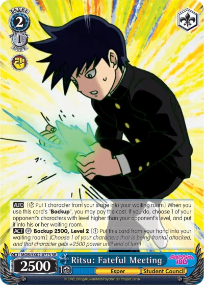 Ritsu: Fateful Meeting (SR) (MOB/SX02-077S SR) - Mob Psycho 100