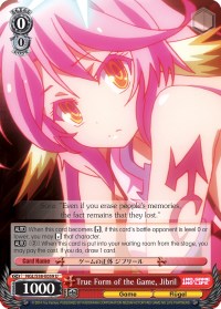 True Form of the Game, Jibril (NGL/S58-E059 U) - No Game No Life