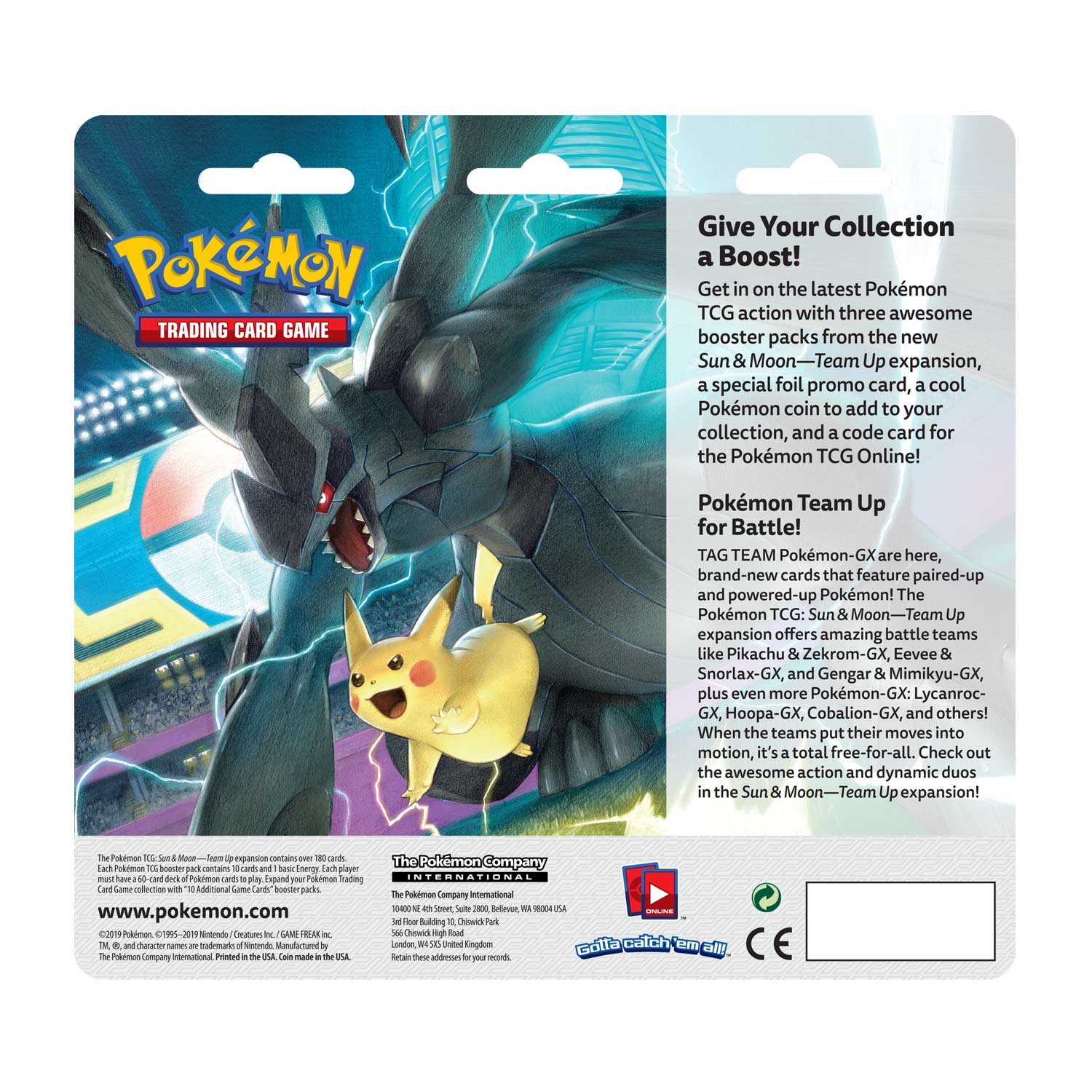 Pokemon team up blister sold packs