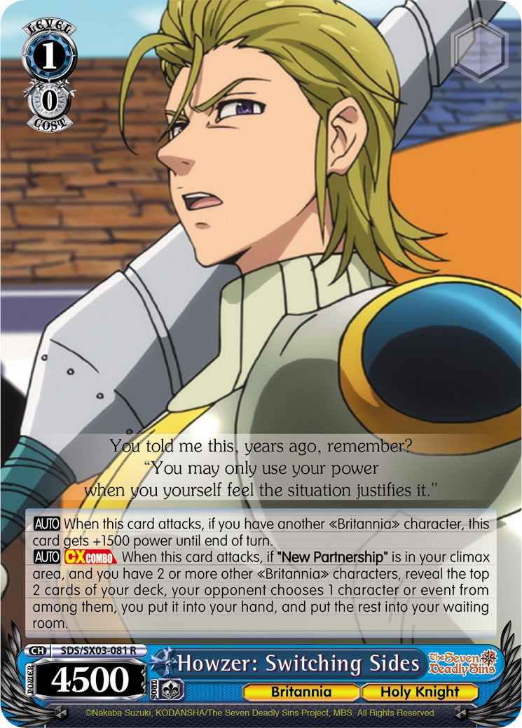 Howzer: Switching Sides (SDS/SX03-081 R) - The Seven Deadly Sins