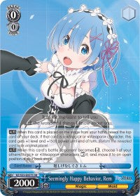Seemingly Happy Behavior, Rem (SR) (RZ/S55-E057S SR) - Re:ZERO Vol.2