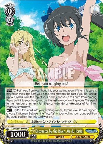 Encounter by the River, Ais & Hestia (DDM/S88-E004 R) - Is it Wrong to Try to Pick Up Girls in a Dungeon?