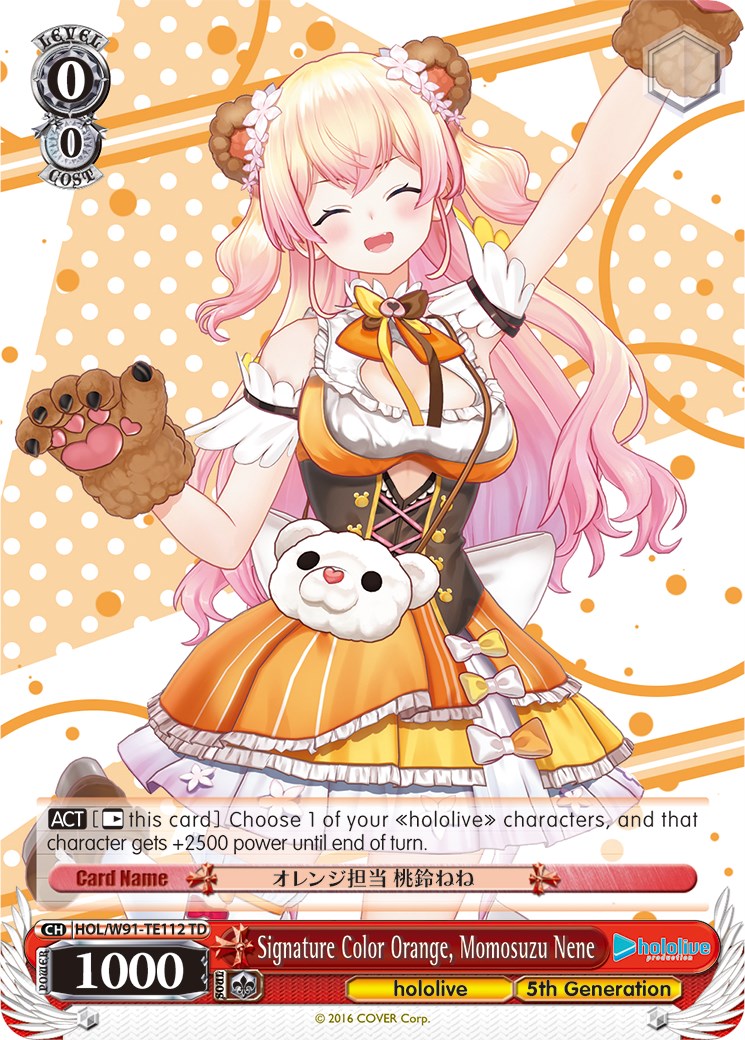 Signature Color Orange, Momosuzu Nene (HOL/W91-TE112 TD) - hololive production