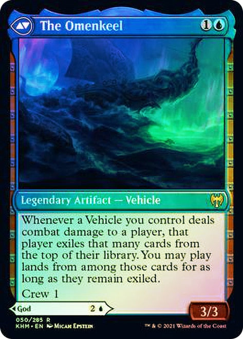 Cosima, God of the Voyage // The Omenkeel (PRE-50S) - Kaldheim Promos Foil