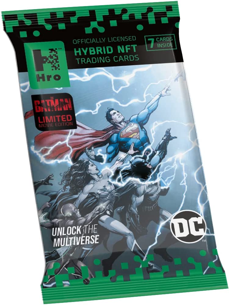 DC Unlock The Multiverse Hro Hybrid NFT Trading Cards: Chapter 1 Booster Pack