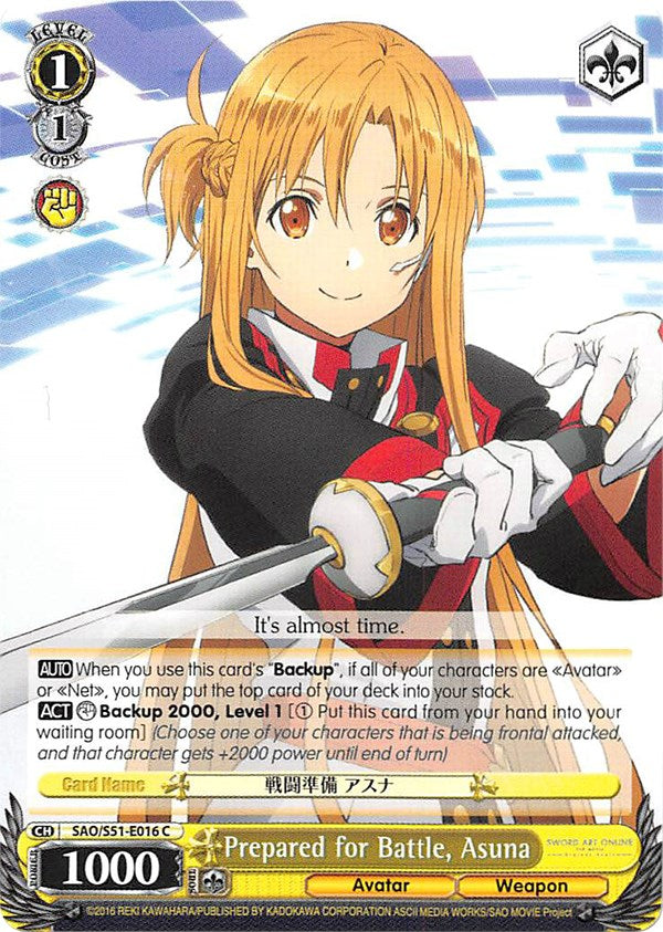 Prepared for Battle, Asuna (SAO/S51-E016 C) - Sword Art Online The Movie: -Ordinal Scale-
