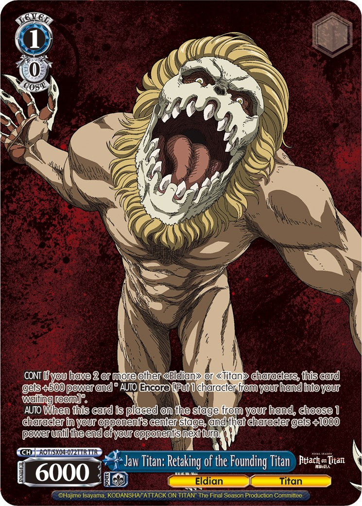 Jaw Titan: Retaking of the Founding Titan (TTR) (AOT/SX04-072TTR TTR) - Attack On Titan: Final Season