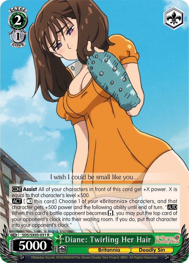 Diane: Twirling Her Hair (SDS/SX03-031 R) - The Seven Deadly Sins