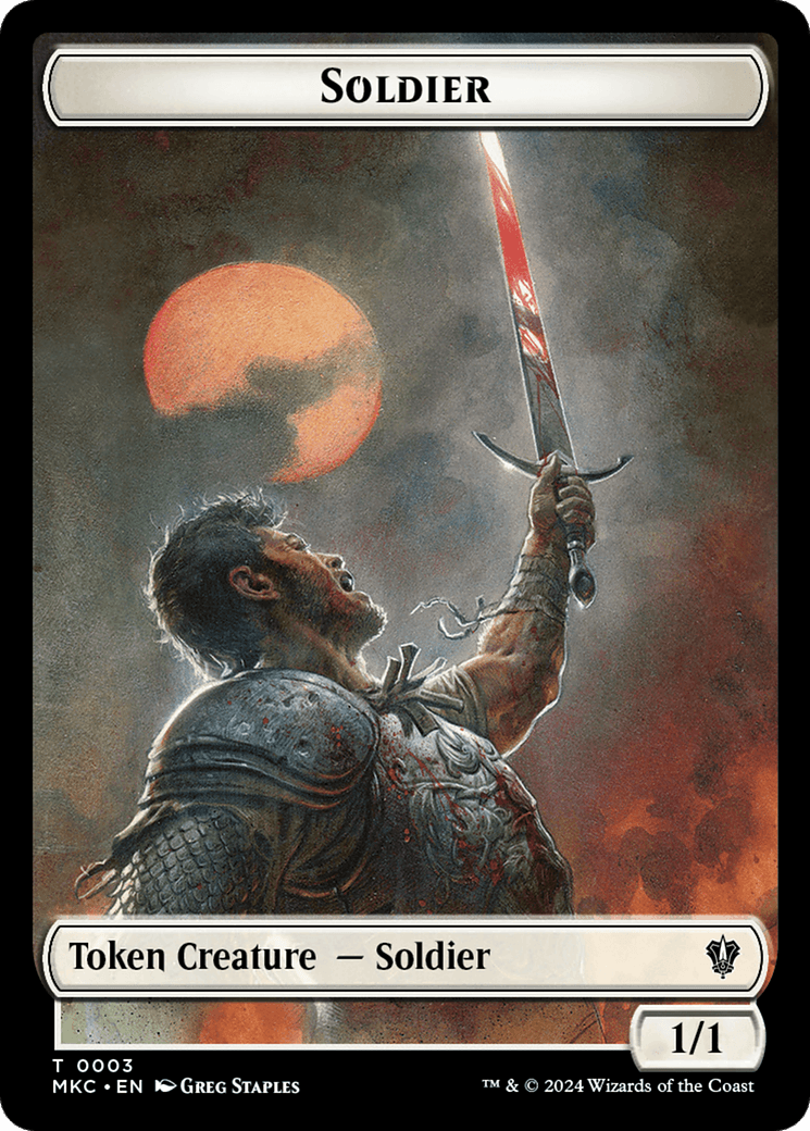 Soldier // Ogre Double-Sided Token [Murders at Karlov Manor Commander Tokens] - Josh's Cards