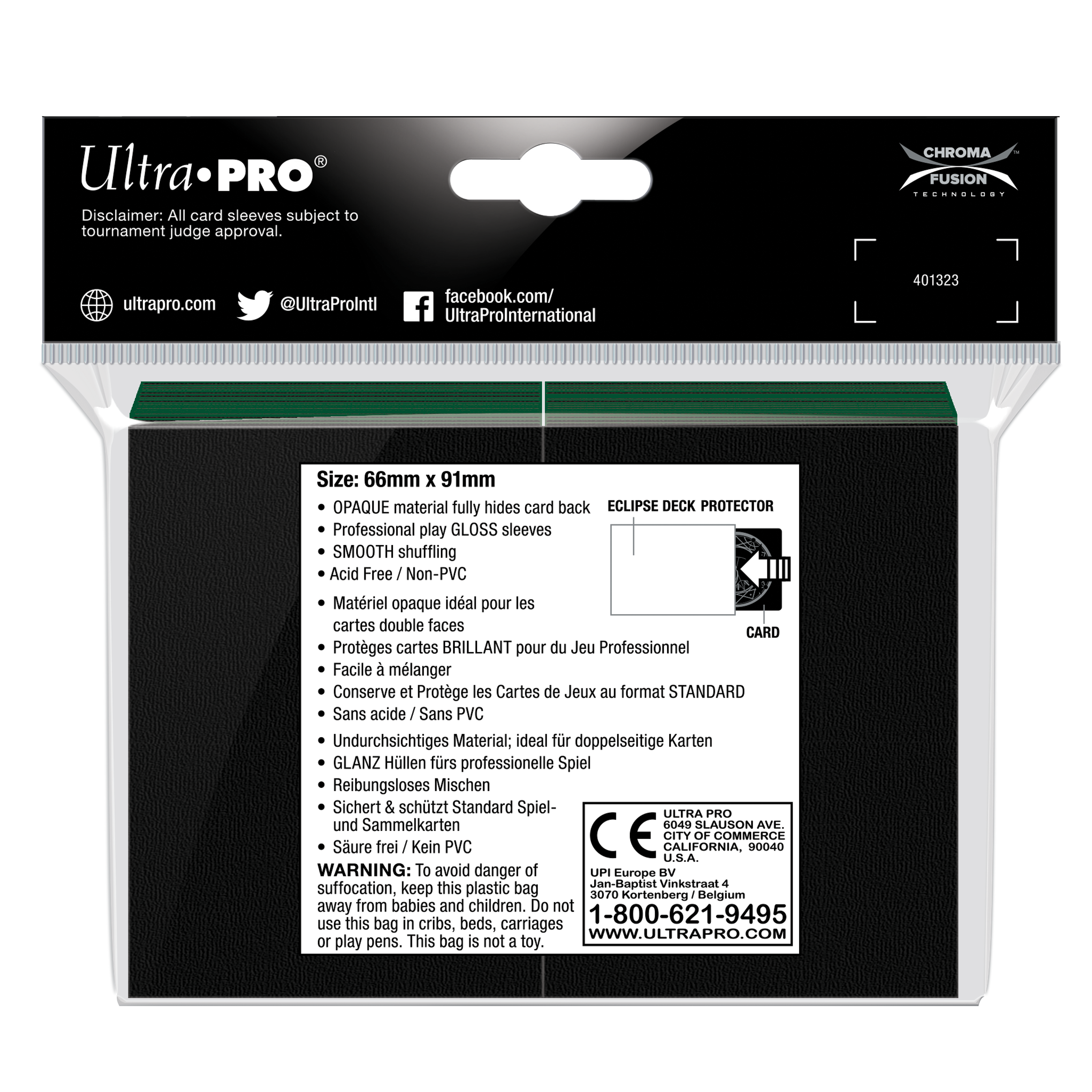 Ultra PRO: Standard 100ct Sleeves - Eclipse Gloss (Forest Green)