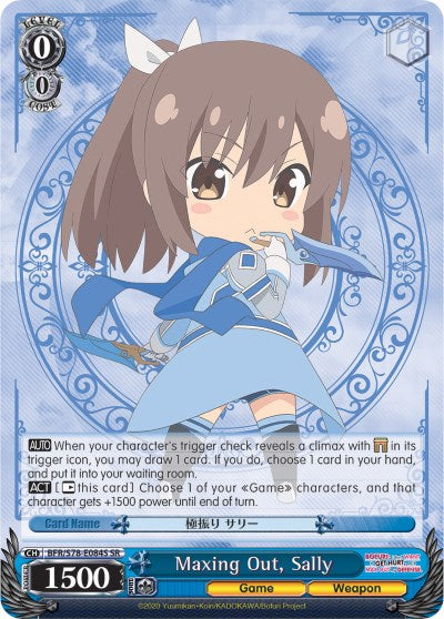 Maxing Out, Sally (SR) (BFR/S78-E084S SR) - BOFURI: I Don't Want to Get Hurt, so I'll Max Out My Defense