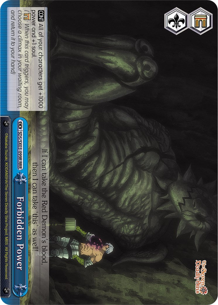 Forbidden Power (RRR) (SDS/SX03-099R RRR) - The Seven Deadly Sins