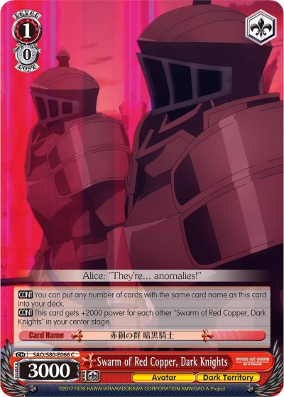 Swarm of Red Copper, Dark Knights (SAO/S80-E066 C) - Sword Art Online -Alicization- Vol.2
