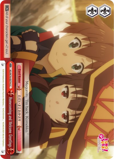Homecoming and Welcome Greetings (KS/W76-E074 CC) - KonoSuba The Movie: Legend of Crimson