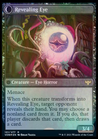 Concealing Curtains // Revealing Eye (PRE-101) - Innistrad: Crimson Vow Promos: (Double Faced Transform) Foil