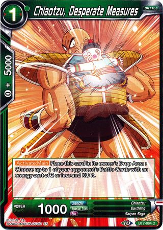 Chiaotzu, Desperate Measures (BT7-064) [Assault of the Saiyans]