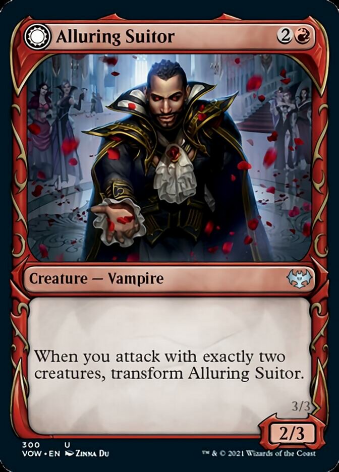 Alluring Suitor // Deadly Dancer (VOW-300) - Innistrad: Crimson Vow: (Showcase, Double Faced Transform)